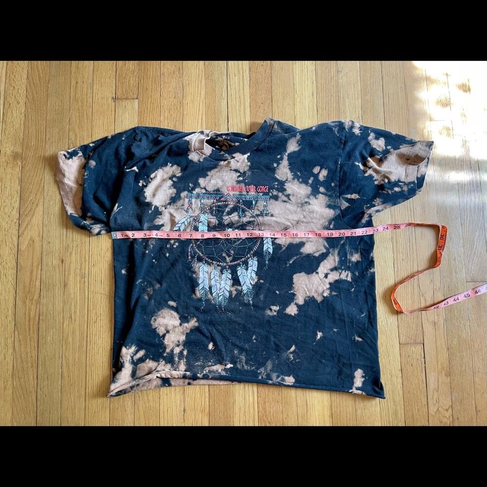 90s Vintage Single Stitched Bleach Dyed T shirt - Picture 5 of 9